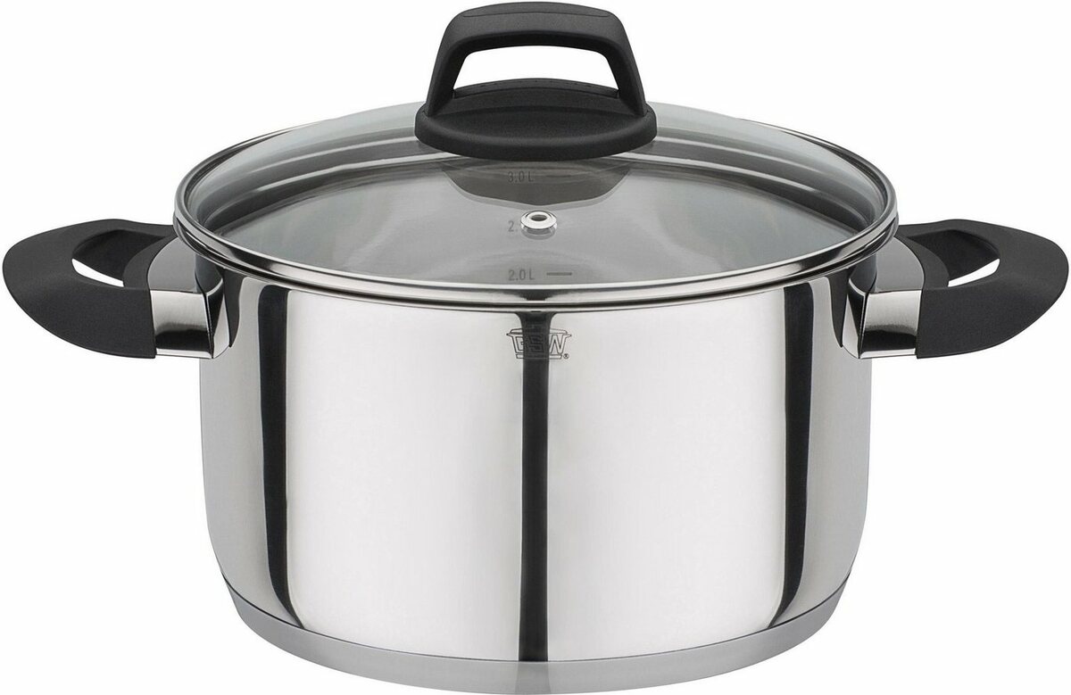 Bild 1 von GSW Fleischtopf Como, Edelstahl 18/8 (1-tlg), Induktion, Silberfarben