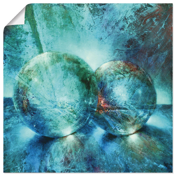 Artland Wandbild &amp;quot;Zwei blaue Murmeln &amp;quot;, Muster, (1 St.), als Alubild ...