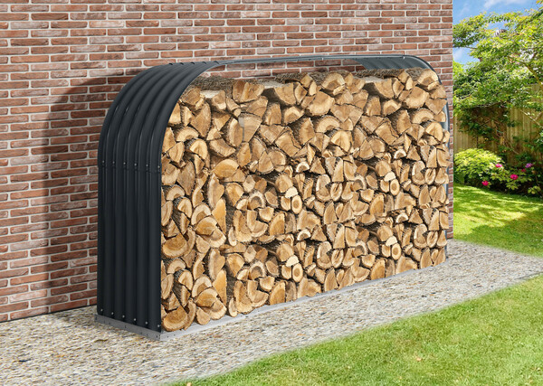 Bild 2 von Green Yard Brennholzunterstand aus Stahl, Brennholzlager, Kaminholz Unterstand, Regenschutz für Holz