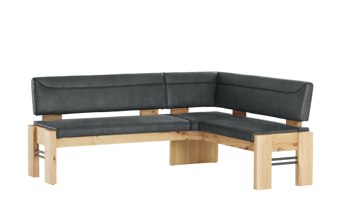 Bild 1 von Eckbank  massiv grau Maße (cm): B: 203 H: 90 T: 163 Bänke