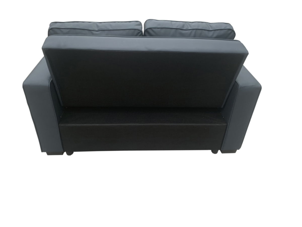 Bild 2 von Happy Home 2-Sitzer Sofabett inkl. Kissen HSP105-DGR dunkelgrau