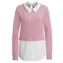 Bild 1 von Damen Strickpullover mit Blusen-Einsatz ROSA