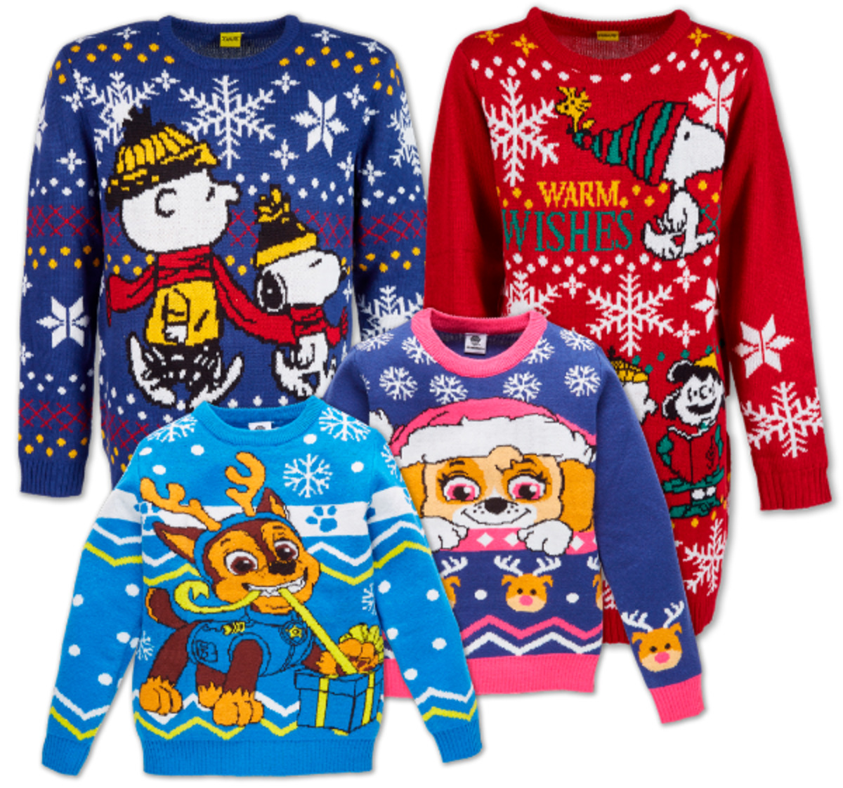 Bild 1 von PAW PATROL oder PEANUTS X-Mas-Strickbekleidung*