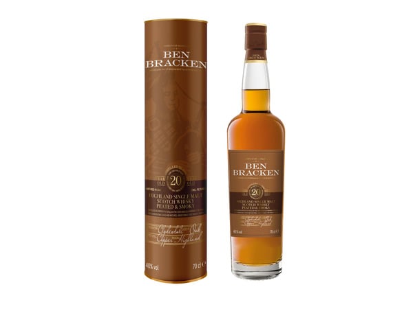 Bild 1 von Ben Bracken Highland Peated Single Malt Scotch Whisky 20 Jahre 40 % Vol