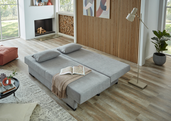 Bild 3 von Sun Garden Schlafsofa mit Stauraumfunktion und Kissen GRONINGEN silber