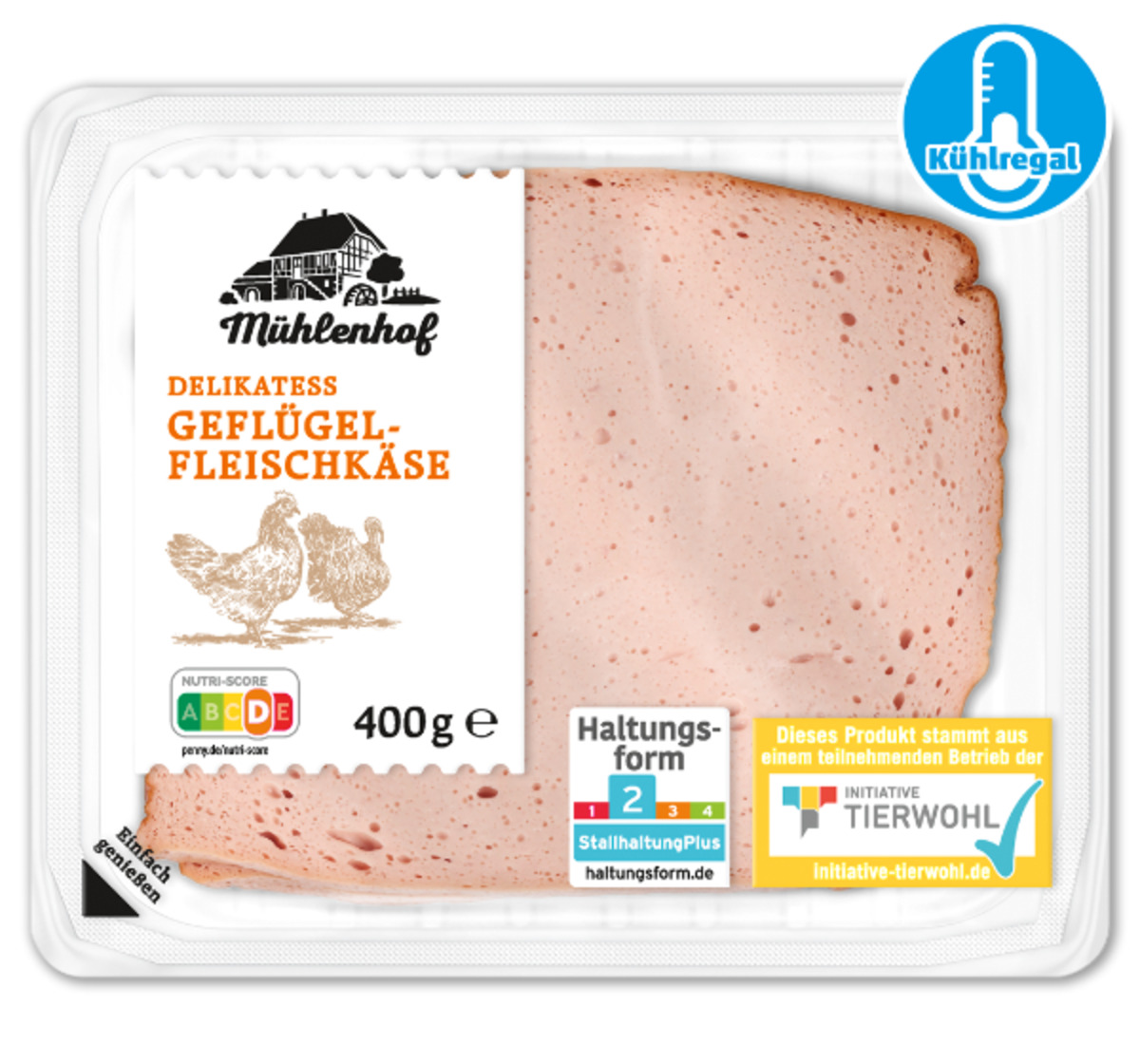 Bild 1 von MÜHLENHOF Geflügel-Fleischkäse*