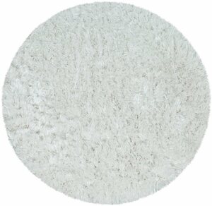 Badematte Kanda 360 Paco Home, Höhe 44 mm, rutschhemmend beschichtet, fußbodenheizungsgeeignet, Polyester, rund, Badteppich, Uni Farben, weicher Hochflor, rechteckig & rund erhältlich, Beige