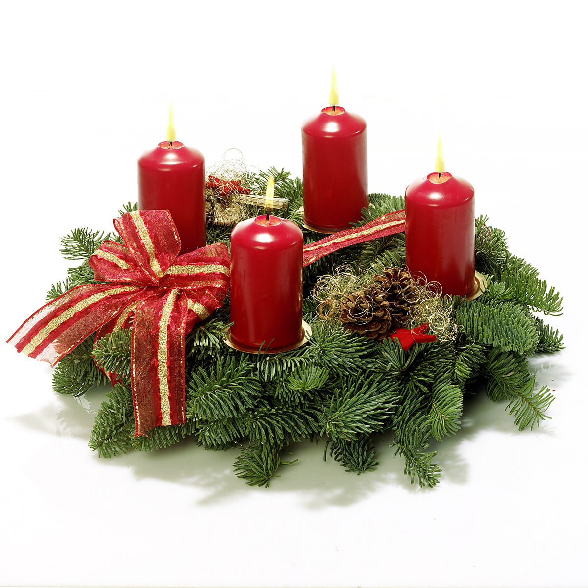 Bild 1 von XXL-Adventskranz inkl. 4 Stumpenkerzen