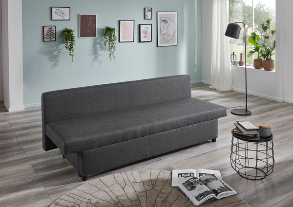 Bild 4 von Sun Garden Schlafsofa mit Stauraumfunktion und Kissen BREDA anthrazit