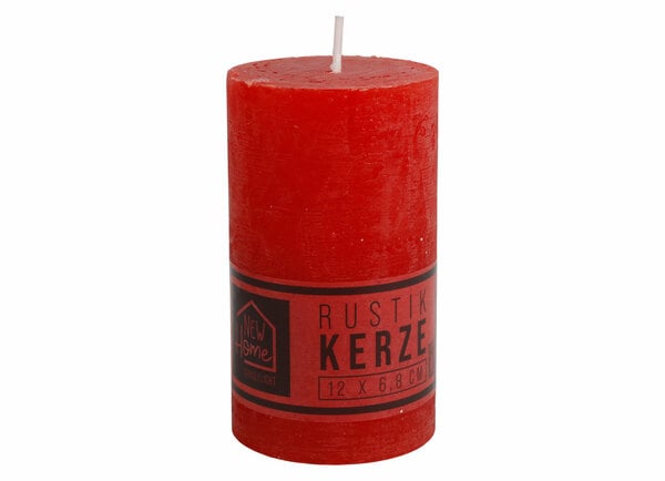 Bild 1 von Kerze Rustikal 68x120mm Rot