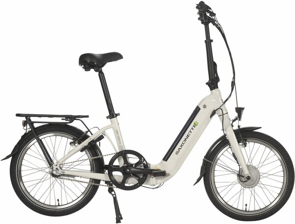 Bild 1 von SAXONETTE E-Bike Compact Comfort Plus, 3 Gang, Nabenschaltung, Frontmotor, 360 Wh Akku, (mit Akku-Ladegerät), Weiß