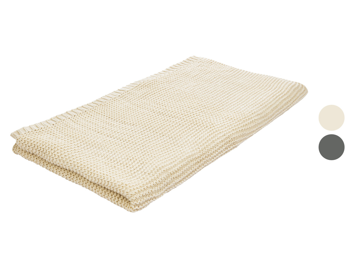 LIVARNO home Strickdecke, wärmend, 130 x 150 cm von Lidl für 17,99