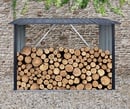 Bild 3 von Green Yard Brennholzunterstand aus Stahl, Brennholzlager, Kaminholz Unterstand, Regenschutz für Holz