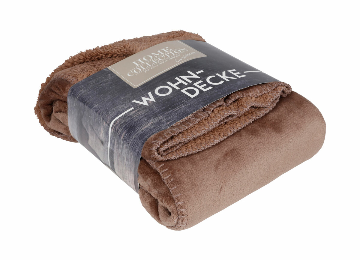 Bild 1 von Flanell-Wohndecke 150x200cm Braun