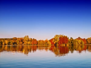 Papermoon Fototapete "Autumn Lake"