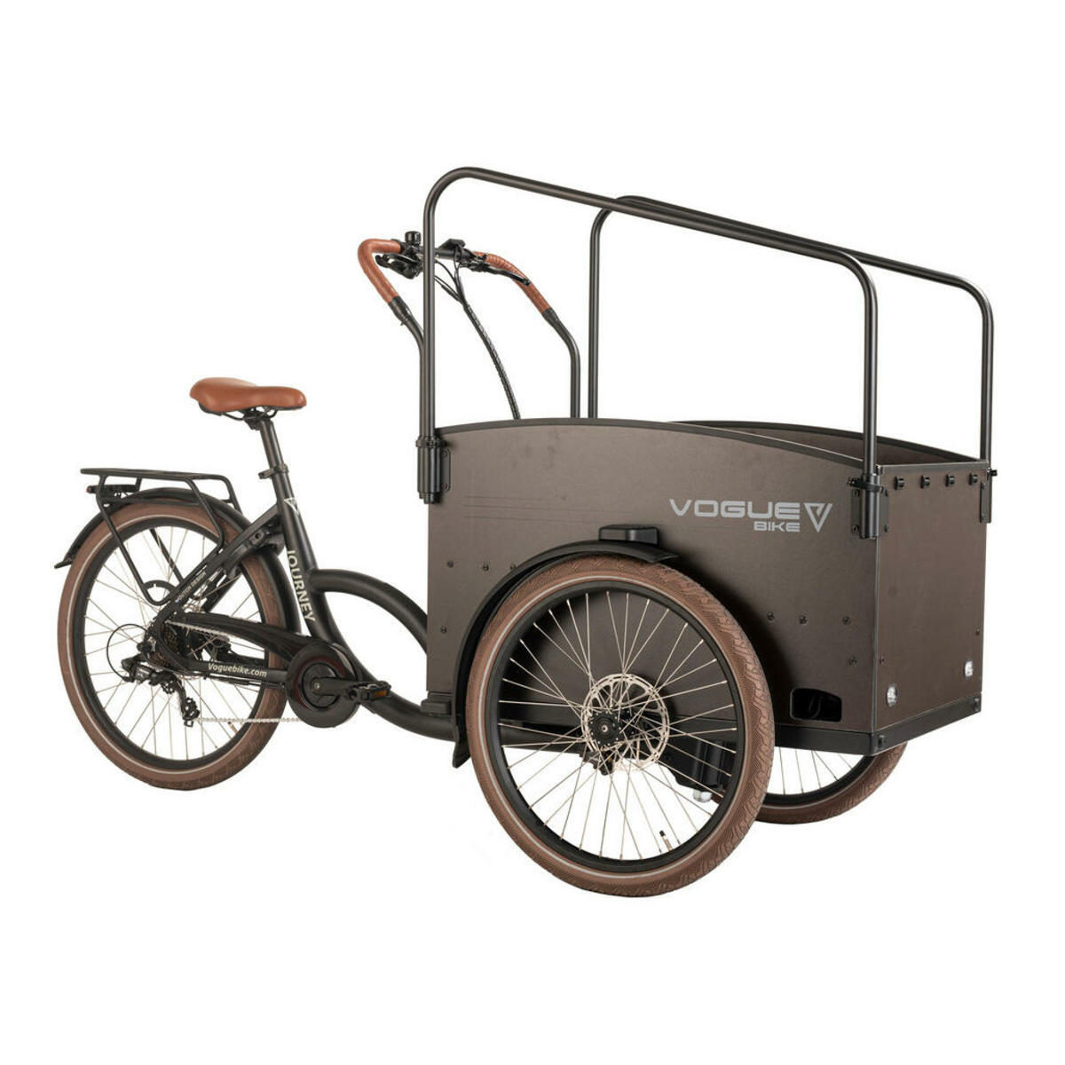 Bild 1 von VOGUE BIKE Cargo E-Bike Journey 20 Zoll Rahmenhöhe 50 cm 7 Gänge braun braun ca. 250 W ca. 20 Zoll