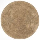 Bild 1 von Badematte Star OTTO products, Höhe 14 mm, rutschhemmend beschichtet, fußbodenheizungsgeeignet, schnell trocknend, strapazierfähig, Baumwolle, rund, Stern-Motiv, als 3 teiliges Badematten Set erhä