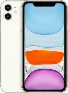 Apple iPhone 11 Smartphone (15,5 cm/6,1 Zoll, 128 GB Speicherplatz, 12 MP Kamera, ohne Strom-Adapter und Kopfhörer), Weiß