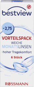 BestView Vorteilspack weiche Monatlinsen -2.75