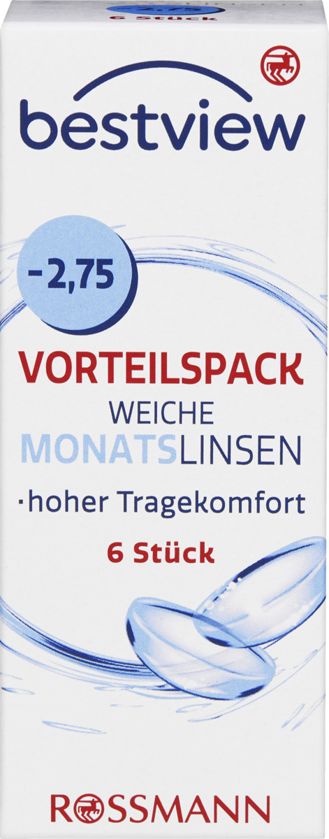 Bild 1 von BestView Vorteilspack weiche Monatlinsen -2.75