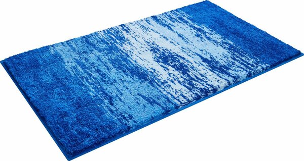 Bild 1 von Badematte Plank Grund, Höhe 20 mm, rutschhemmend beschichtet, schnell trocknend, Polyacryl, rechteckig, weiche Haptik, Made in Europe, Blau