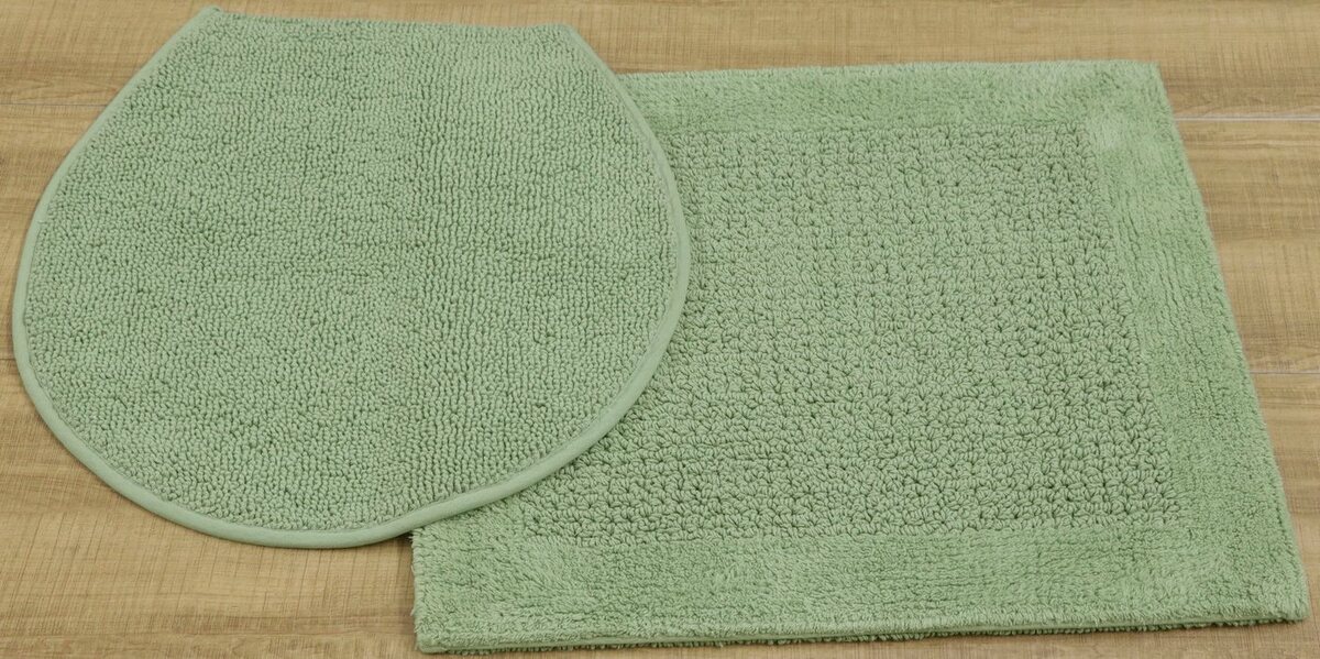 Bild 1 von Badematte Joonas OTTO products, Höhe 15 mm, beidseitig nutzbar, schnell trocknend, strapazierfähig, Baumwolle, aus recycelter Baumwolle, Grün