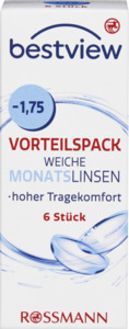 BestView Vorteilspack weiche Monatlinsen -1.75