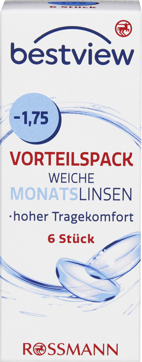 Bild 1 von BestView Vorteilspack weiche Monatlinsen -1.75