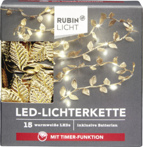 RUBIN LICHT LED-Lichterkette Blatt