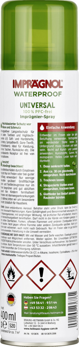Bild 2 von Imprägnol Universal Imprägnierspray 100% PFC-frei