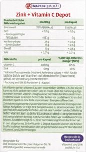 altapharma Zink + Vitamin C Depot Kapseln