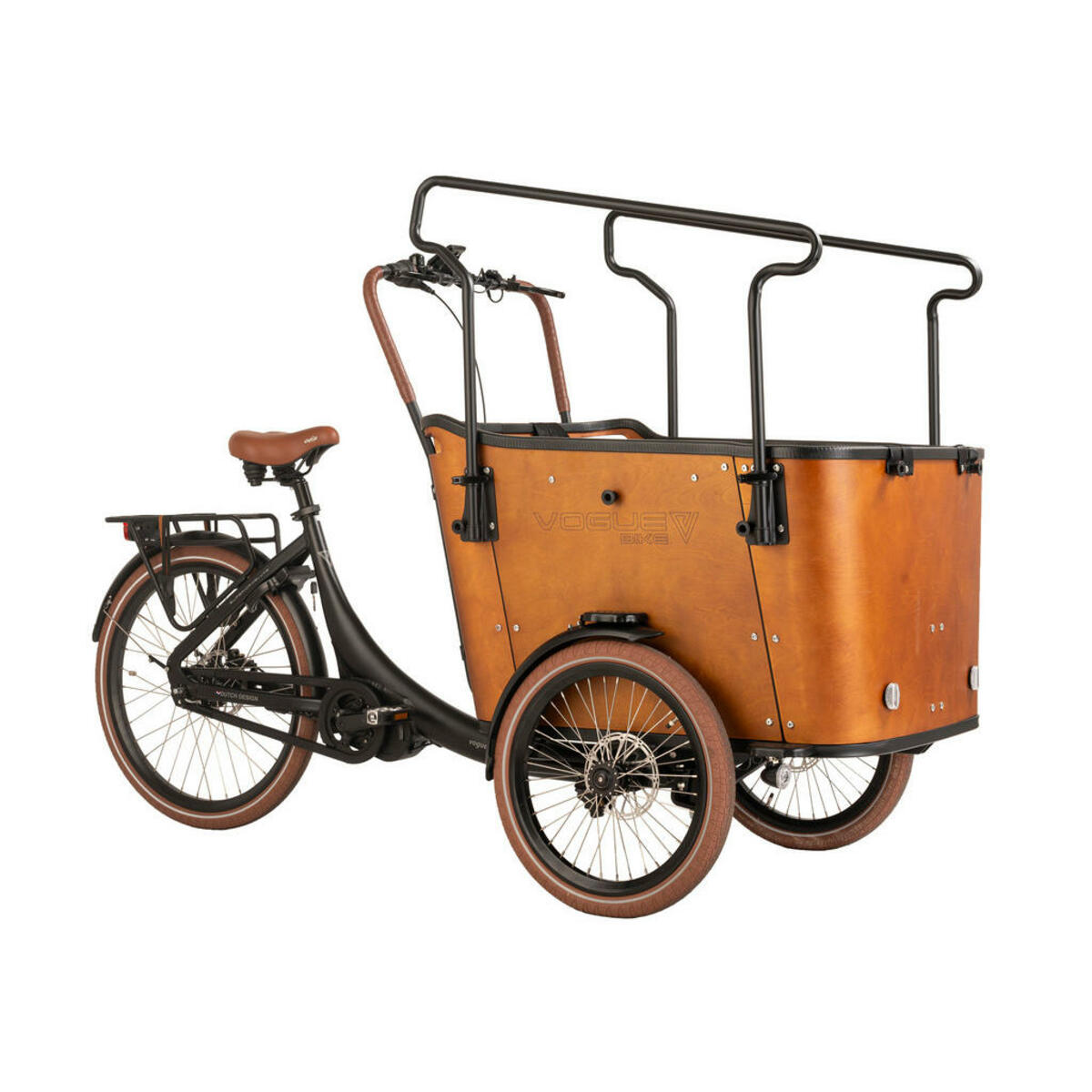 Bild 1 von VOGUE BIKE Cargo E-Bike Superior Deluxe 20 Zoll Rahmenhöhe 48 cm 8 Gänge schwarz schwarz ca. 250 W ca. 20 Zoll