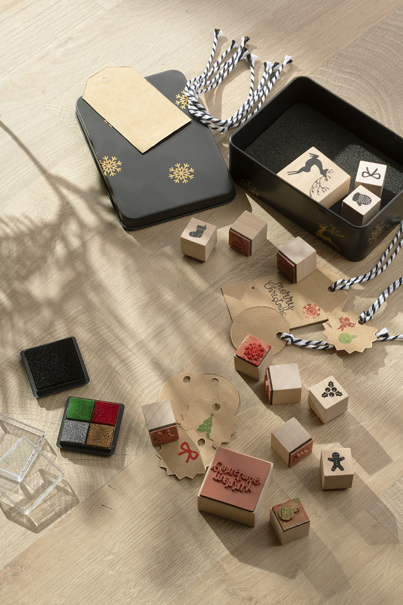 Bild 2 von IDEENWELT Holzstempel-Set mit weihnachtlichen Motiven