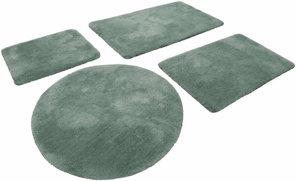 Bild 1 von Badematte Porto Azzurro Homie Living, Höhe 30 mm, rutschhemmend beschichtet, fußbodenheizungsgeeignet, schnell trocknend, Polyester, rechteckig, Badteppich, uni, rechteckig & rund, waschbar, Badezi