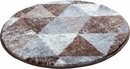 Bild 1 von Badematte Curati Grund, Höhe 20 mm, rutschhemmend beschichtet, strapazierfähig, Polyacryl, rund, weiche Haptik, Braun|grau