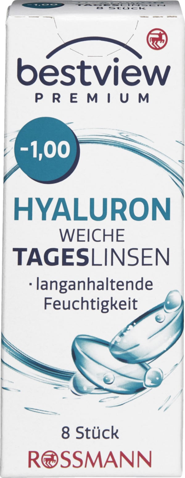 Bild 1 von BestView Premium weiche Tageslinsen Hyaluron -1,00