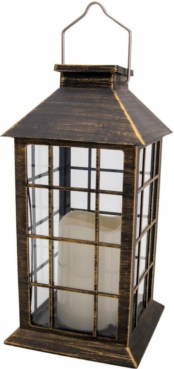 Bild 1 von Näve LED Solarleuchte Laterne, LED fest integriert, Warmweiß, LED Solar Laternen 2er Set,inkl. 1x NiMH / AA / 300 mAh / 1,2 V, Schwarz