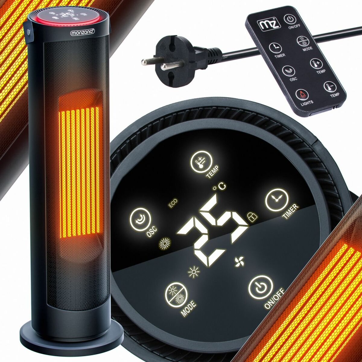 Bild 1 von monzana® Heizlüfter MZTH2000 schwarz