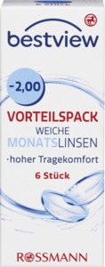 BestView Vorteilspack weiche Monatlinsen -2.00