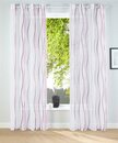 Bild 1 von Gardine Dimona, my home, Ösen (2 St), transparent, Voile, 2-er Set, transparent, Voile, Polyester, Wellen, Weiß