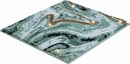 Bild 1 von Badematte Gloria Leonique, Höhe 20 mm, rutschhemmend beschichtet, fußbodenheizungsgeeignet, Polyacryl, rechteckig, goldfarbene Akzente durch Glitzer-Garn, Badematten im Marmor-Design, Goldfarben|gr
