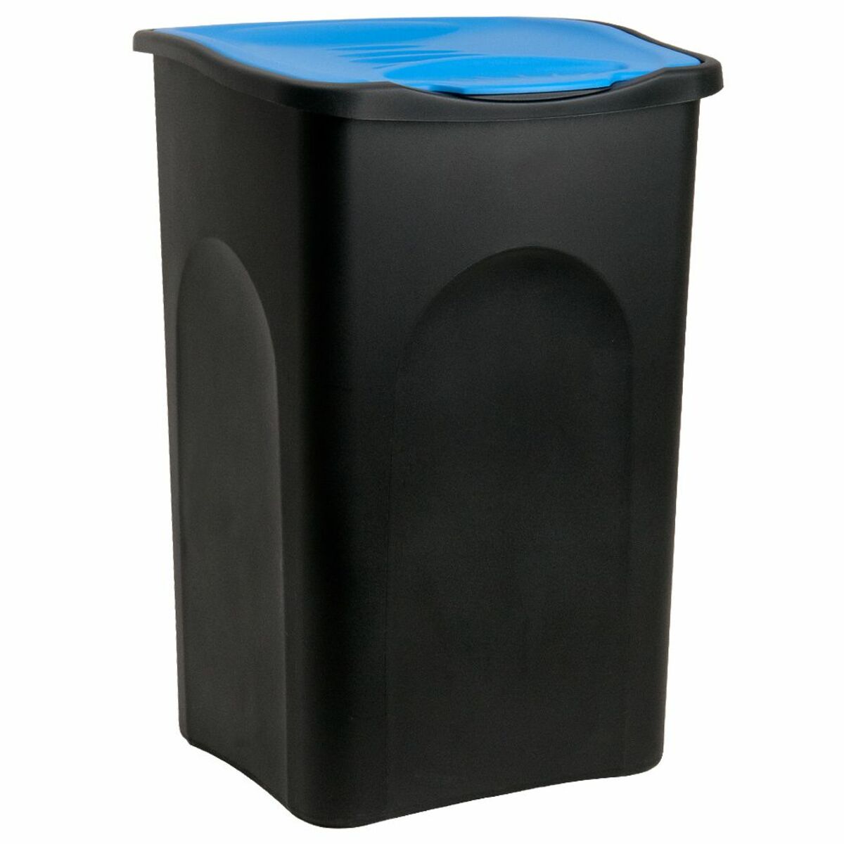 Bild 1 von Deuba® Mülleimer Schwarz/Blau Kunststoff 50L