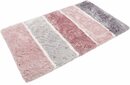 Bild 1 von Badematte Rio Marina Homie Living, Höhe 30 mm, rutschhemmend beschichtet, fußbodenheizungsgeeignet, schnell trocknend, Polyester, rechteckig, flauschiger Badteppich, modern gestreift, waschbar, Bad