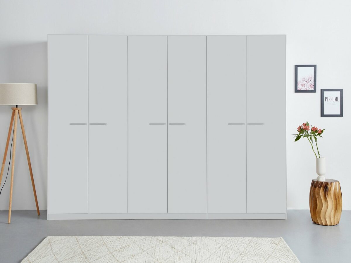 Bild 1 von Rauch Drehtürenschrank Oteli inkl. Einteilung mit 3 Schubladen, zusätzl. Böden, auch mit Spiegel, Grau