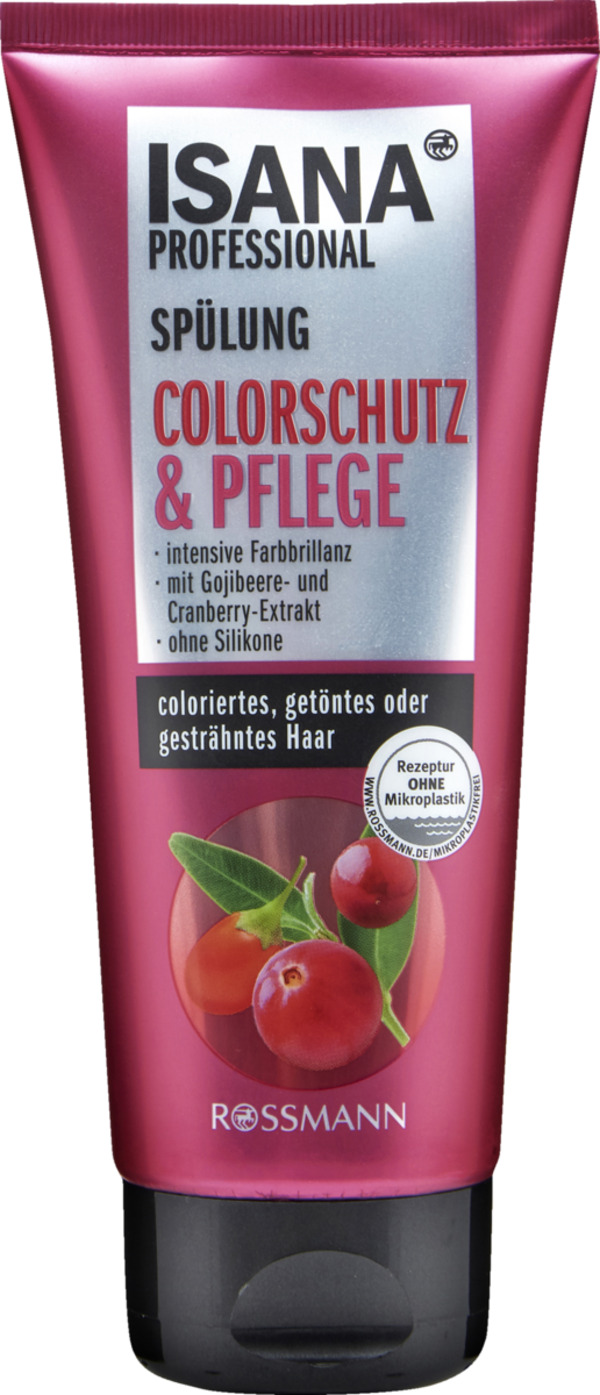 Bild 1 von ISANA Professional Spülung Farbschutz & Glanz 0.75 EUR/100 ml