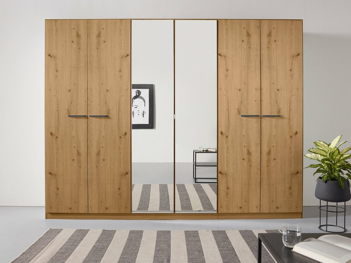 Bild 1 von Rauch Drehtürenschrank Oteli inkl. Einteilung mit 3 Schubladen, zusätzl. Böden, auch mit Spiegel, Beige