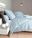 Bild 1 von Wendebettwäsche modernclassic 3912, 100% Baumwolle, Janine, Mako-Satin, 2 teilig, mit Reißverschluss, Streifen Design, Blau
