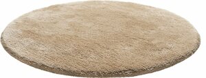 Badematte Porto Azzurro Homie Living, Höhe 30 mm, rutschhemmend beschichtet, fußbodenheizungsgeeignet, schnell trocknend, Polyester, rund, Badteppich, uni, rechteckig & rund, waschbar, Badezimmerte