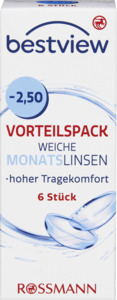 BestView Vorteilspack weiche Monatlinsen -2.50