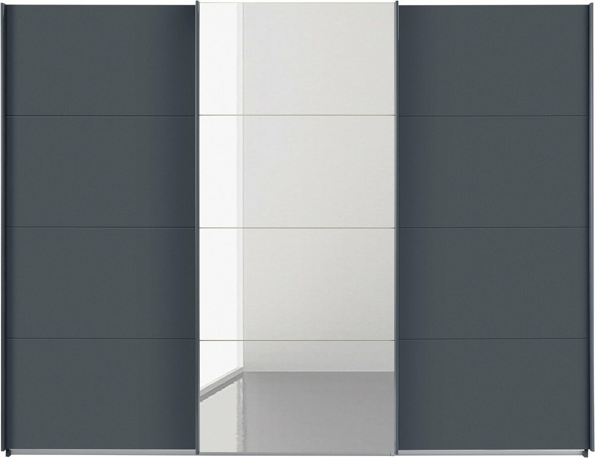 Bild 1 von Rauch Schwebetürenschrank Oteli inkl. Wäscheeinteilung mit 3 Innenschubladen sowie zusätzlichen Böden, Grau